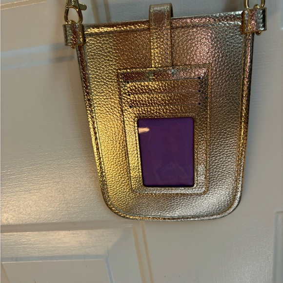 Lilly Pulitzer Gold Crossbody Phone Wallet - Picture 5 of 6